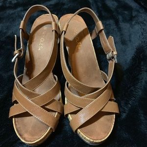 Cognac Brown Aerosoles Wedges